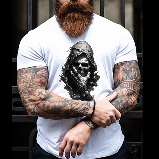 Skull vit T-shirt 5768