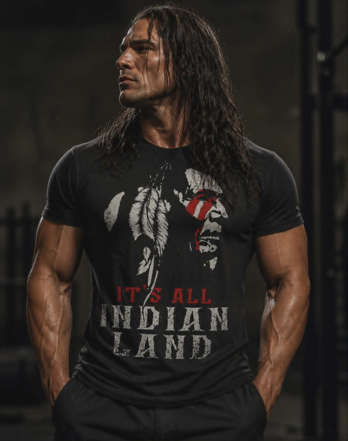 Indian land Svart T-shirt 5791