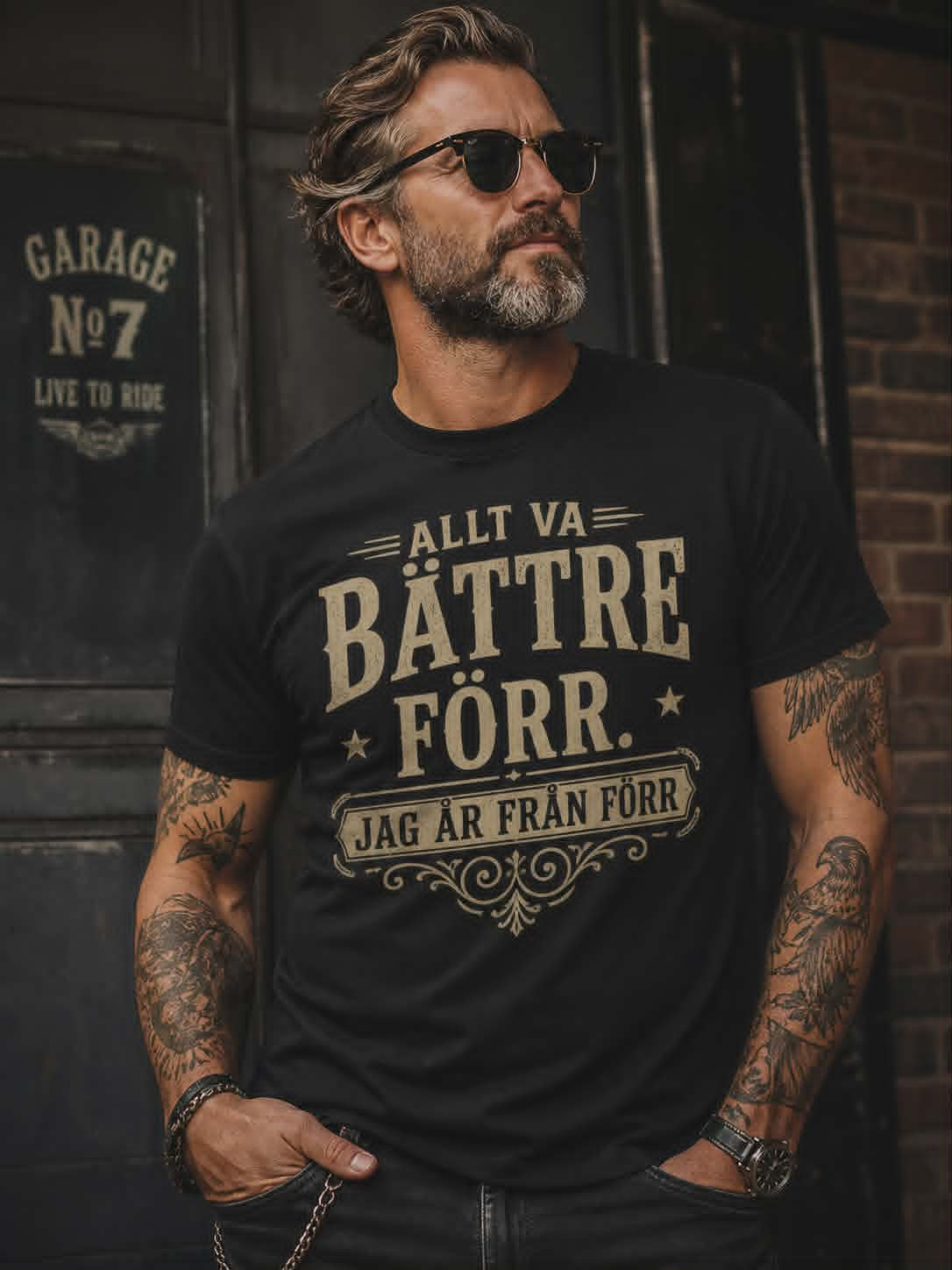 Allt va bättre förr T-shirt 5794