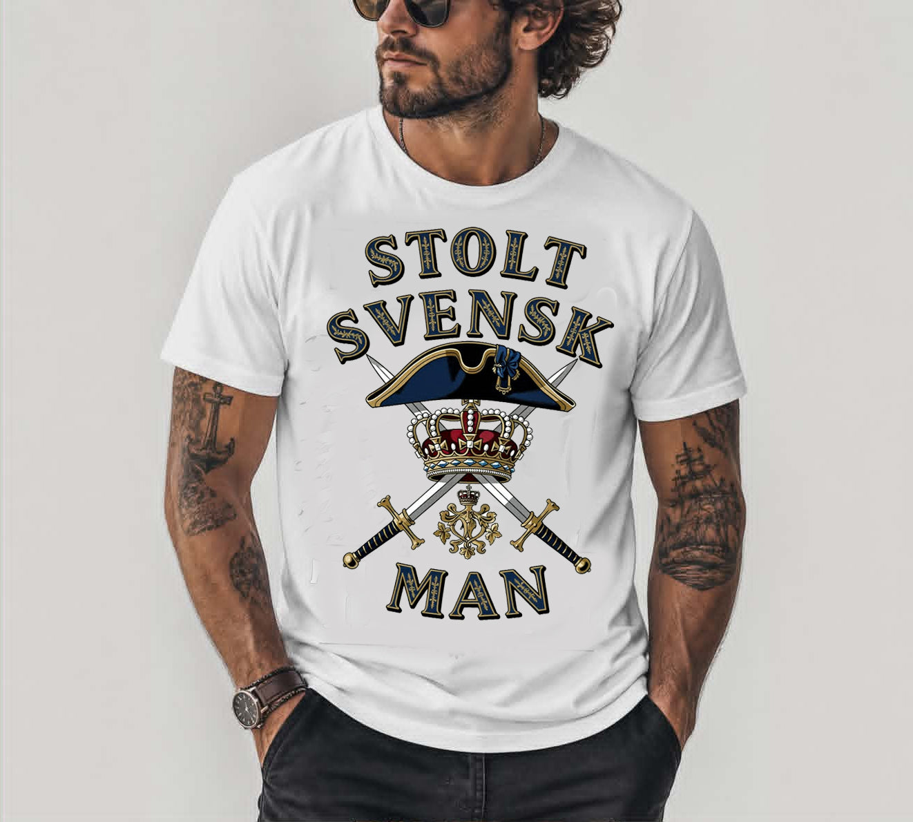 Stolt vit T-shirt 5796