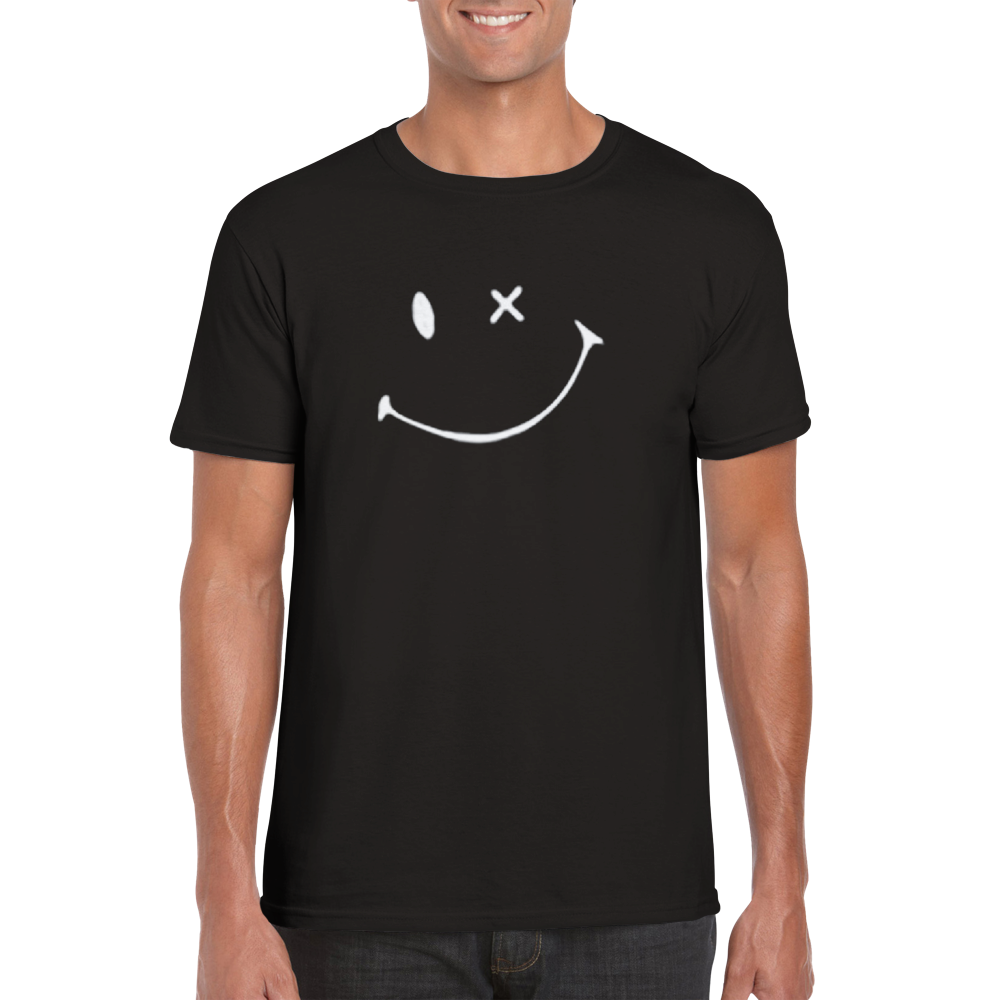 Smajl Black rundhalsad t-shirt 5007