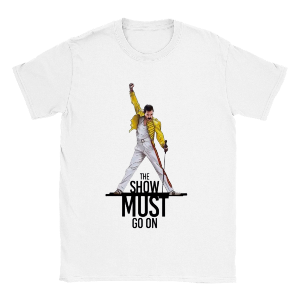 Show must go on rundhalsad t-shirt 5267