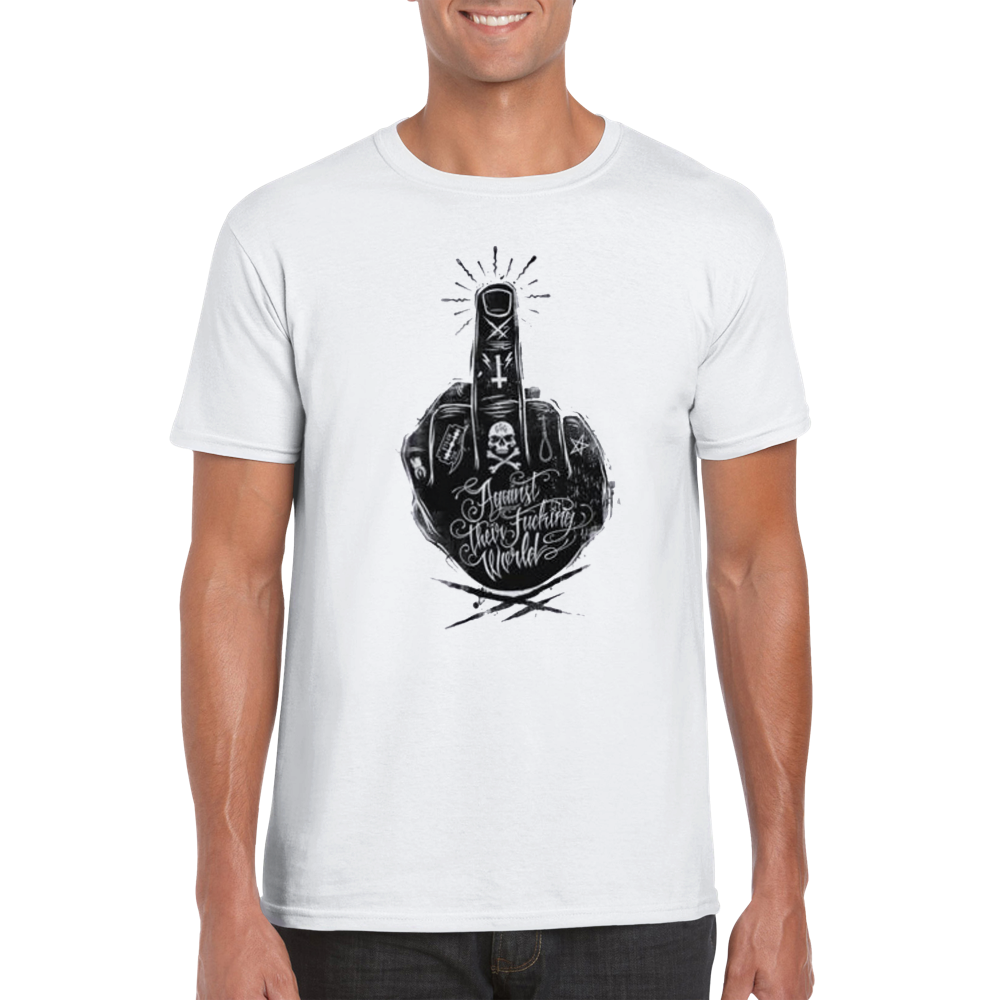 Black F rundhalsad t-shirt 5500