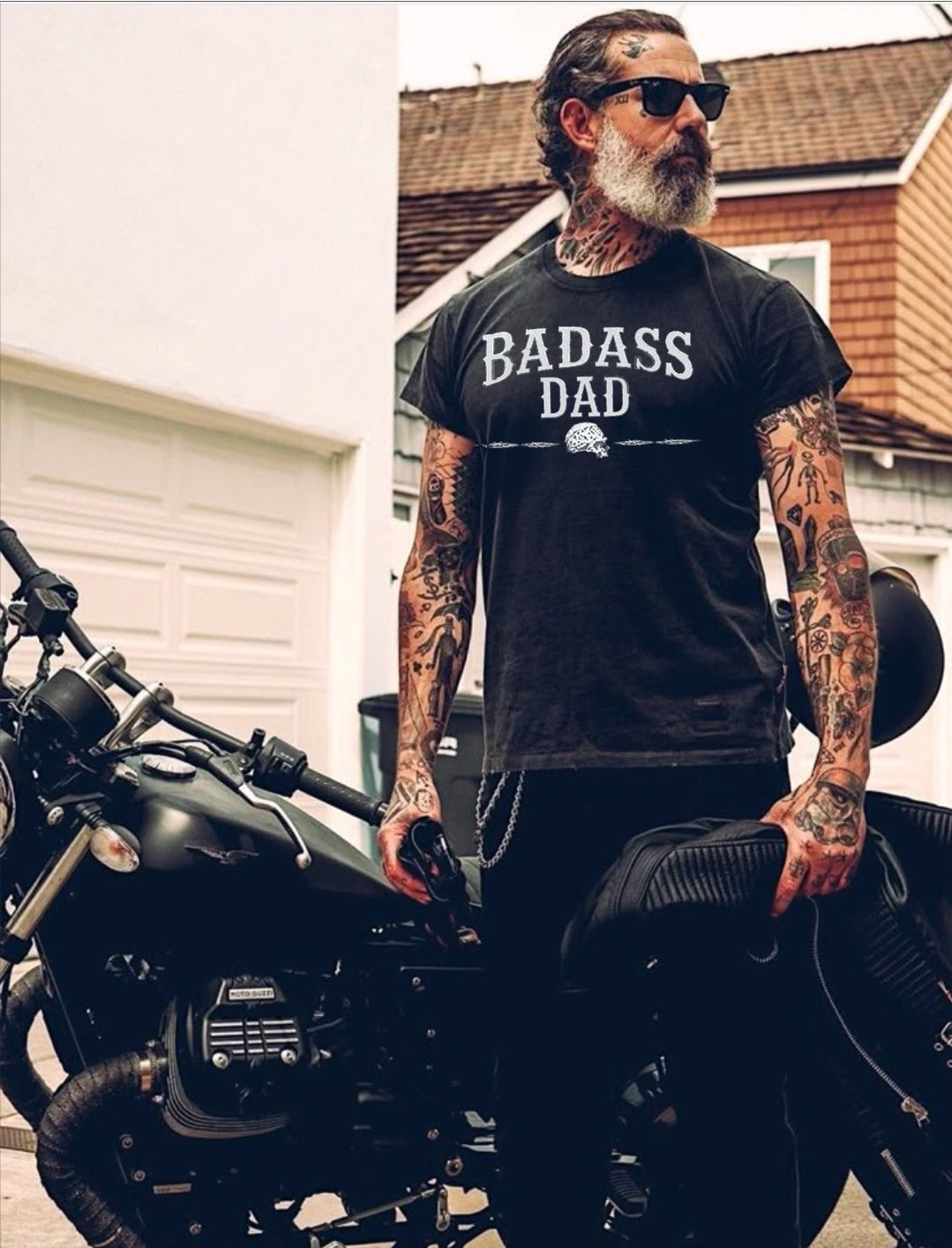 Badass Dad T-shirt 5038