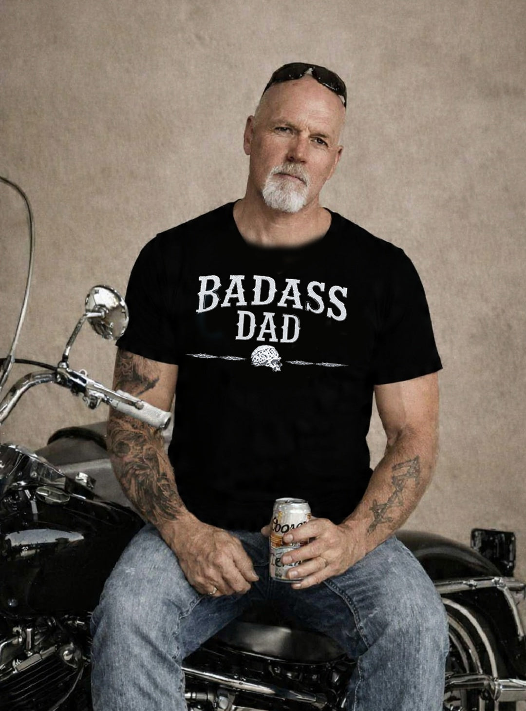 Badass Dad T-shirt 5038