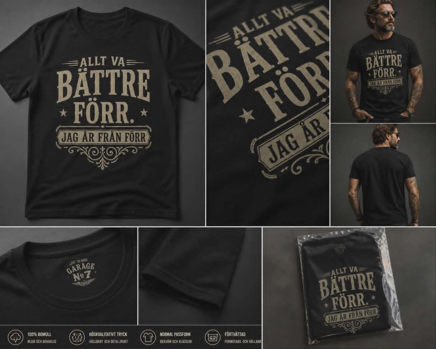 Allt va bättre förr T-shirt 5794