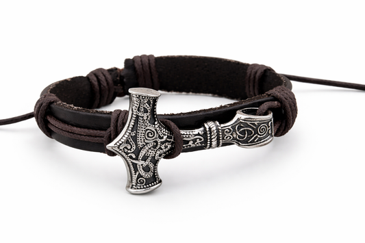 Läderarmband Mjölner 1480