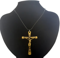 Crucifix Prayer Gold 1054