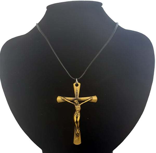 Crucifix Prayer Gold 1054