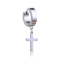 Hanging cross earring 1130