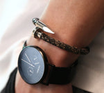 Brown Nail Leather Bracelet 1145