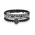 Sort Leo perle armbånd 1200
