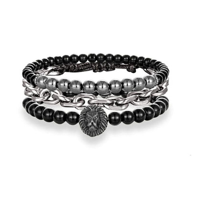 Sort Leo perle armbånd 1200
