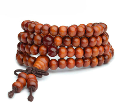 Sandalwood pearls in maroon 1213