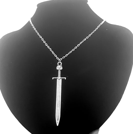 Cat sword necklace 1224