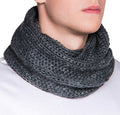 Graphite gray tube scarf 1306