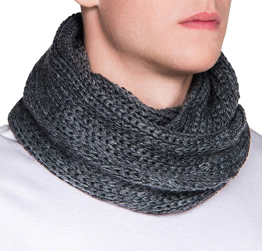 Graphite gray tube scarf 1306