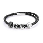 Black Roy Leather Bracelet 1367