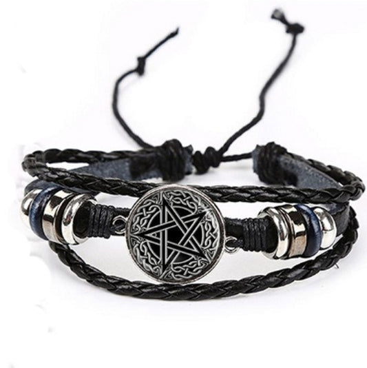 Leather pentagram 1381