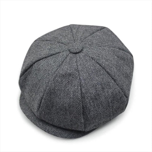 Newsboy cap mörkgrå 1384