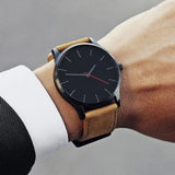 Minimalist analog clock with quartz movement 1418