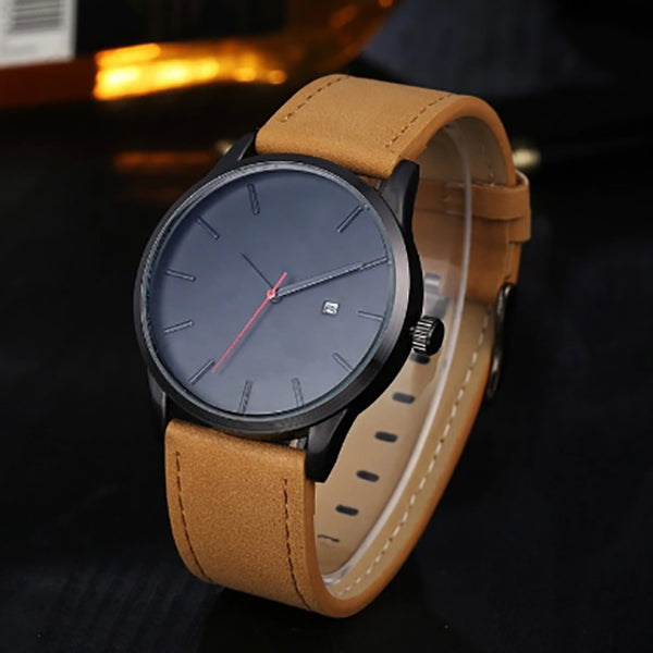 Minimalist analog clock with quartz movement 1418