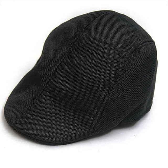 Somrig Flat cap svart 1445