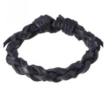 Leather bracelet woven 1461