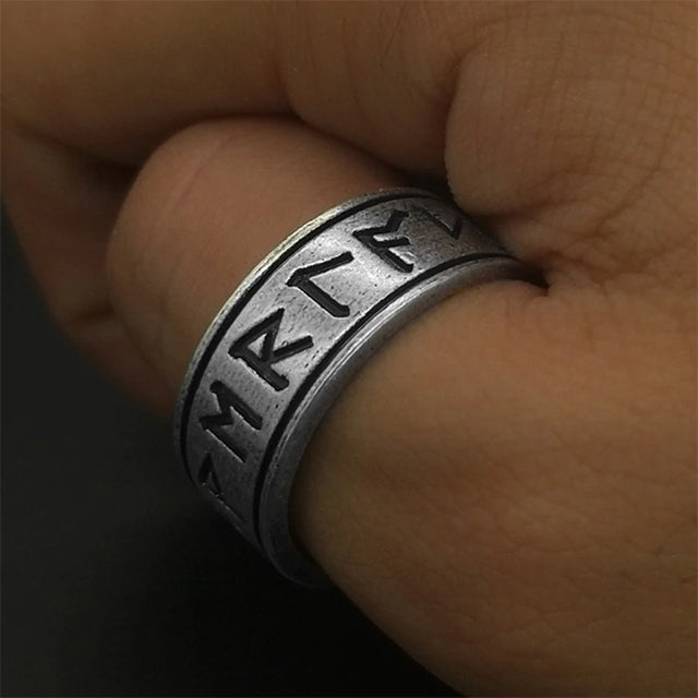 Viking ring with runes 1500