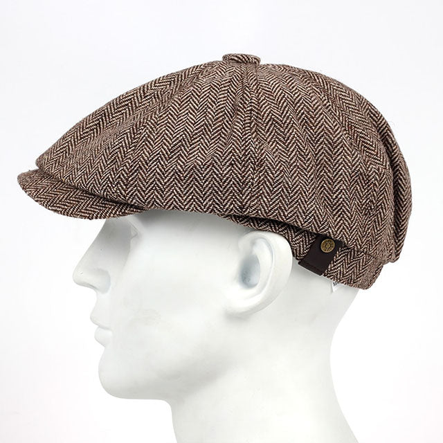 Newsboy cap Peaky brun 1518