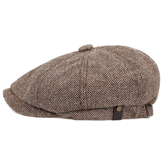 Newsboy cap Peaky brun 1518