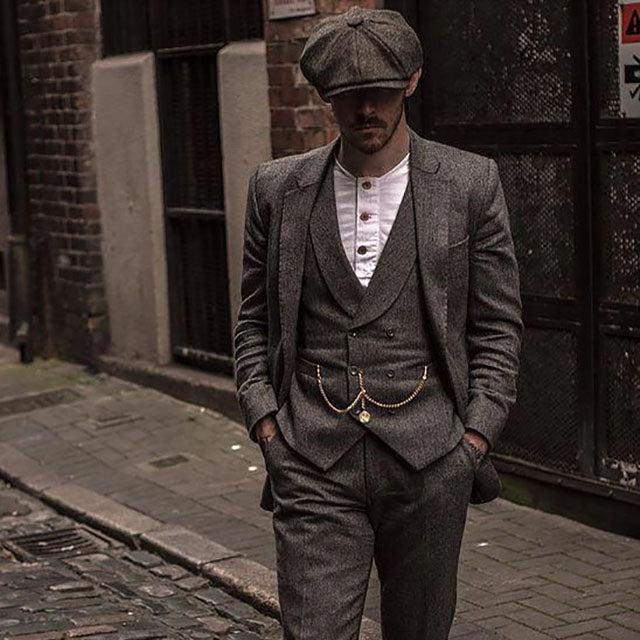 Newsboy cap Peaky brun 1518