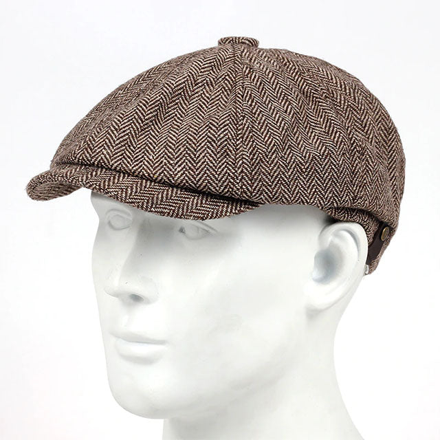 Newsboy cap Peaky brun 1518