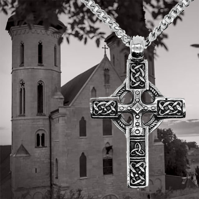 Knights Templar Commandery Necklace - Jerusalem Cross Medieval Red Crystal  | Bricks Masons