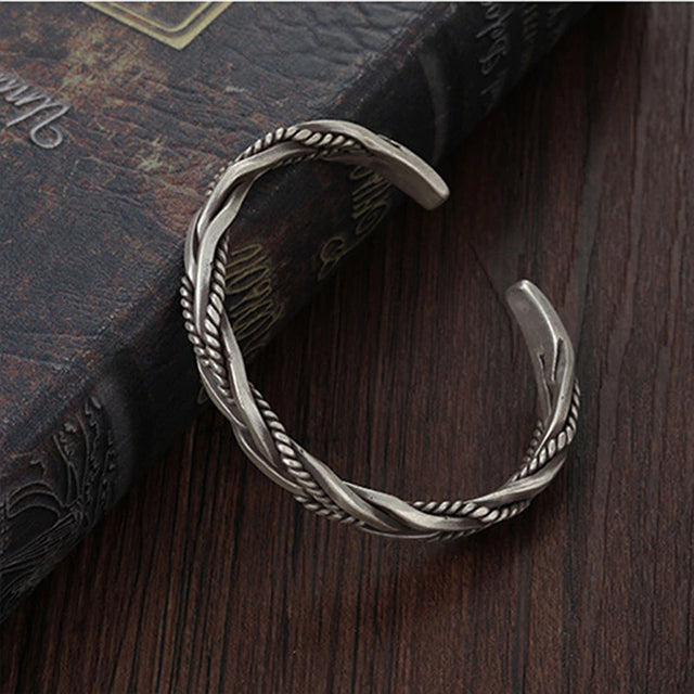 Twisted silver Manschettarmband 1591