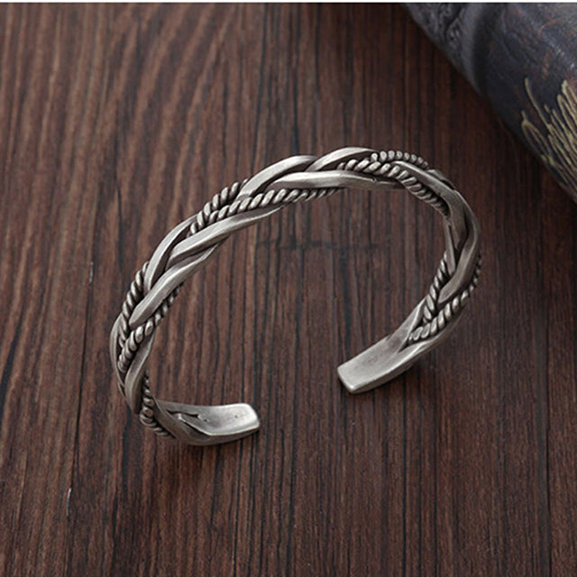 Twisted silver Manschettarmband 1591