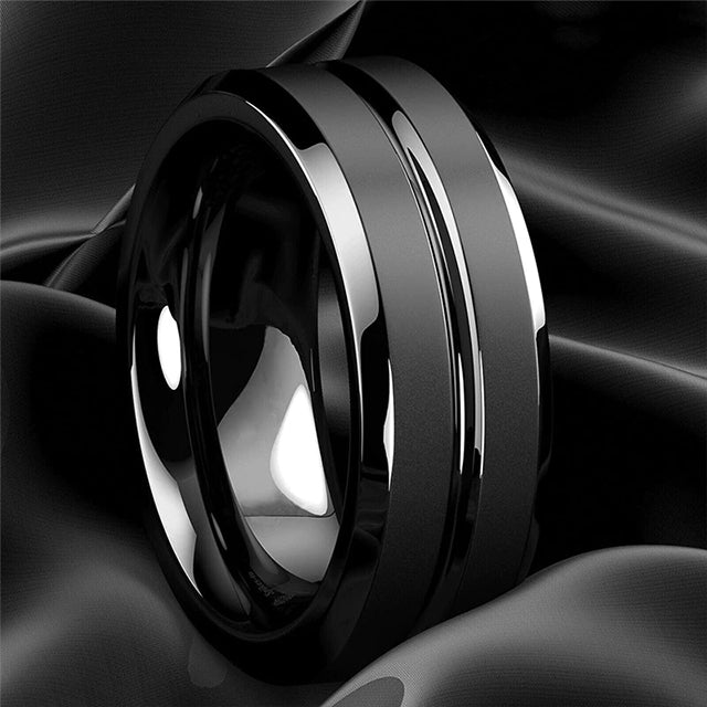 Black Stripe Ring 1757