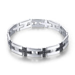 Steel bracelet with cross 255