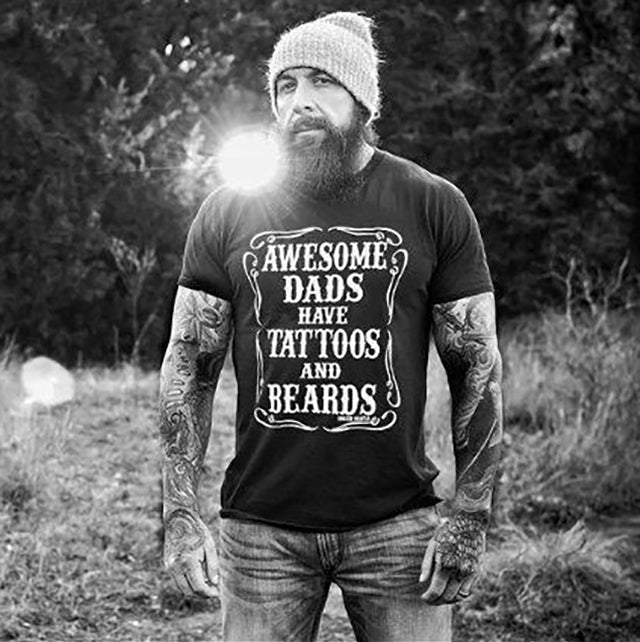 Tattoos and beards  t-shirt 5157