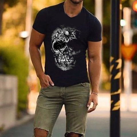 Black skull t-shirt 5177