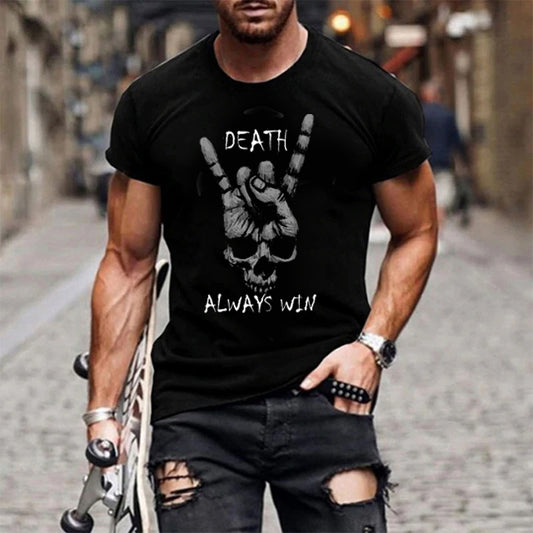 Death win rundhalsad t-shirt 5191