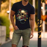 Skull & roses t-shirt 5200