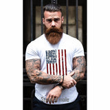 Stars stripes  rundhalsad t-shirt 5282