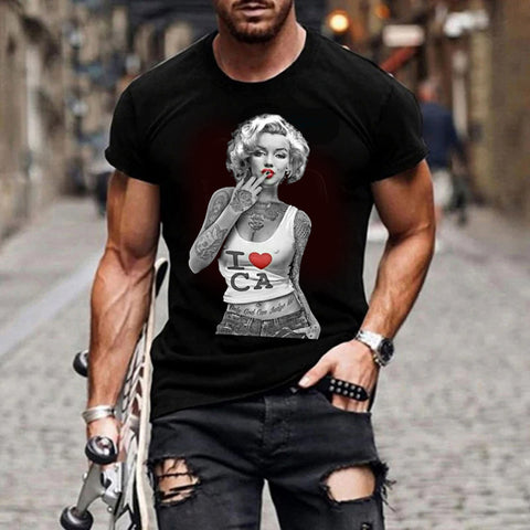 Modern Marilyn rundhalsad t-shirt 5297