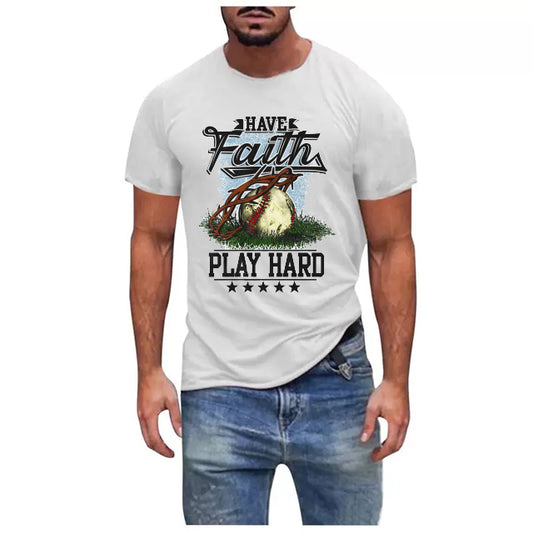 Play hard rundhalsad t-shirt 5307