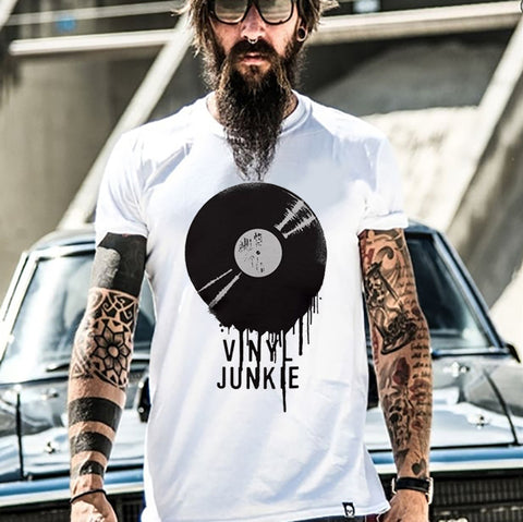 Vinyl Junkie rundhalsad t-shirt 5341