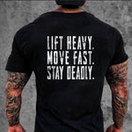 Lift Heavy rundhalsad t-shirt 5389