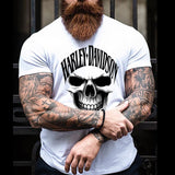 HD Skull  rundhalsad t-shirt 5397