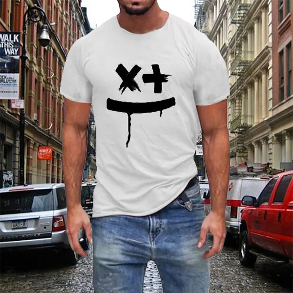 Smail X vit rundhalsad t-shirt 5400