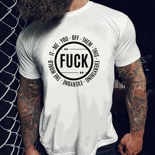 Fuck rundhalsad t-shirt 5439